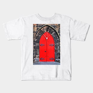 Entrance St Columba's Free Church, Edinburgh - Scotland Kids T-Shirt